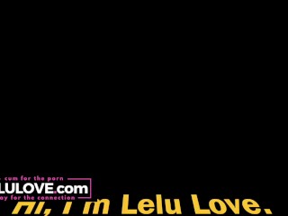 Cam babe tries on lingerie, masturbates BIG orgasm & live BJ & doggystyle creampie - Lelu Love