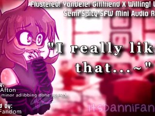 【Spicy SFW Audio RP】You Surprise Your Easily Flustered Yandere GF w/ A Hot MakeOut Session~【F4A】