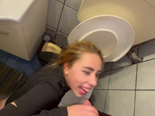 Toilet Pee Fun Slppy Teen Blowjob PT 1 MORE FULL VIDEO ON ONLYFANS Raxxxbit