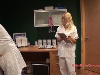 Innocent Hottie Brianna Cole Sensually Examined By Doctor Tampa During Gyno Exam @GirlsGoneGyno 1/4