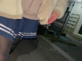 cute trap|Crossdresser [Part 1] I can't stand walking in cosplay and I urinate a lot♡ | Japanese