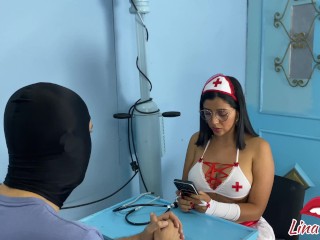 ROLE PLAY Horny nurse wants to fuck so she sucks her patient's dick🍆 😈PART 1