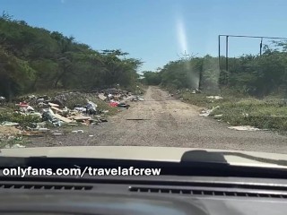 Travel and Fuck Outdoor explores Old Hellshire in Portmore Jamaica