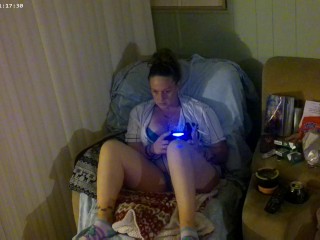 Bra and Panties Playing Video Games Cant Get No Better