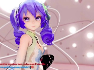 MIKU X INSECT HENTAI SEX DANCE MMD CREAMPIE UNDRESS DANCE SOFT GREEN HAIR COLOR EDIT SMIXIX