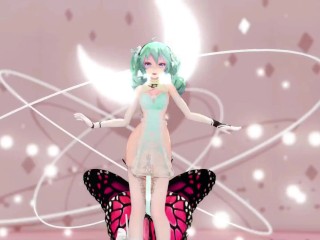 MIKU X INSECT HENTAI SEX DANCE MMD CREAMPIE UNDRESS DANCE SOFT GREEN HAIR COLOR EDIT SMIXIX