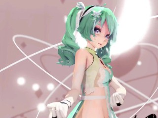 MIKU X INSECT HENTAI SEX DANCE MMD CREAMPIE UNDRESS DANCE SOFT GREEN HAIR COLOR EDIT SMIXIX