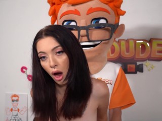 Perfect teen Corra Cox adores receiving warm cum from PornDude’s hard cock