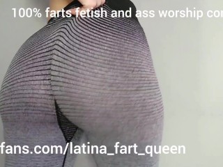 Farting on your face - Stinky farts - Farts fetish - Farting in my leggings - Big ass gassy girl