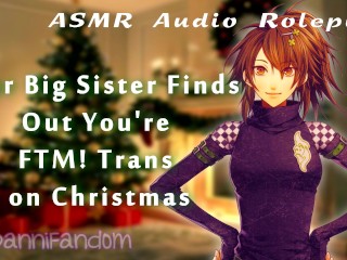 【SFW Wholesome ASMR Audio RP】You Come Out as Trans to Your Big Sister During XMas 【F4FtM】