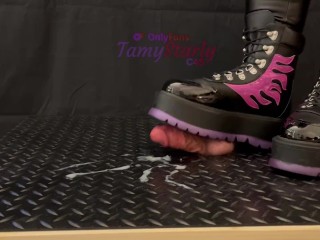 CBT CyberCrush in Futuristic Shoes with TamyStarly - Shoejob, Bootjob, Footjob, Trampling, Crushing