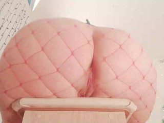 FaceSitting in Fishnet Pantyhose (Arya Grander) FemDom POV dirty talking- phone video amateur selfie