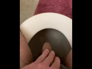 softcore masturbation on toilet