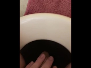 softcore masturbation on toilet