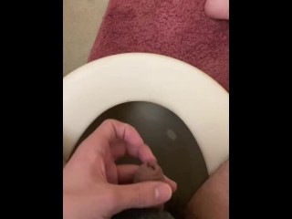 softcore masturbation on toilet