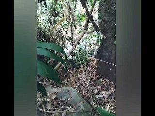 Indian srilankan girl naked and standing pee on public nature