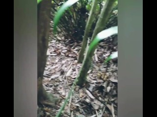 Indian srilankan girl naked and standing pee on public nature