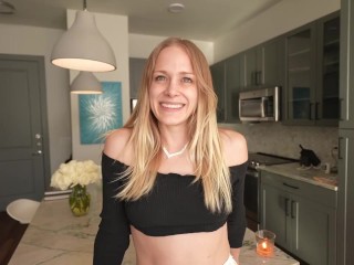 Katie’s first professional porn shoot with facial ending (preview)