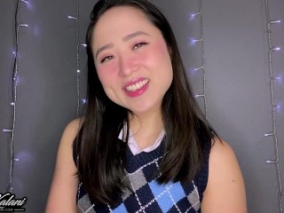 Thick Innocent Asian Schoolgirl Sits on Your Face -ASMR