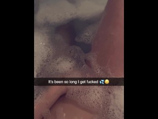 Texting on SnapChat is ending in fucking in the bathtub