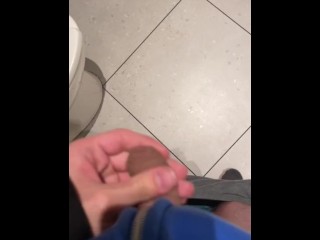 touching myself in a beautiful public bathroom