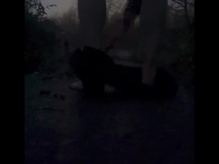 Huge dick naked barefoot cars passing close