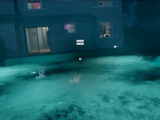 House Party Video Game Masturbating in the Hottub