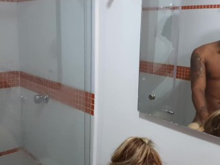 I seduce my stepson in the shower. I love his cock. Part 2. He fucks me the way I like it