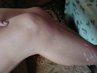 Cum on foot compilation: cum on feet, soles, heels - Nika Royal