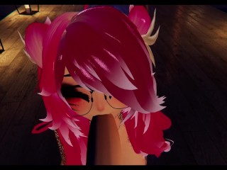 Helping my desktop friend cum hard~