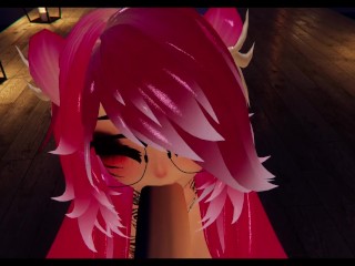 Helping my desktop friend cum hard~