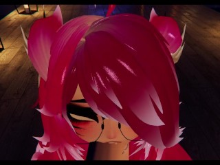 Helping my desktop friend cum hard~