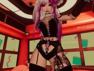 VRChat Slut shows you all of her holes in an erotic dance (POV)