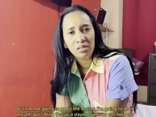 Stepmother says: " My pussy is just for your , don´t touch it!" English subtitles