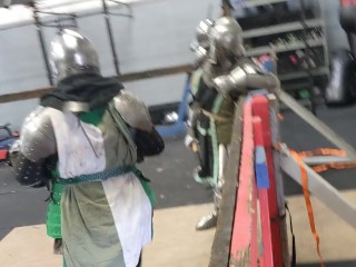 Group , squire gets by knight and fellow squrie