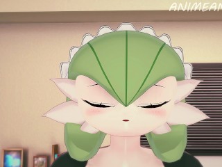 POV: Raising Gerdevoir Levels to Fuck Her Giantess Growth - Pokemon Anime Hentai Furry Compilation