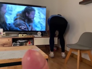 P1 DICK FLASH MAID while watching Netflix Vikings Valhalla