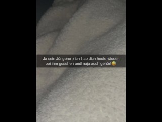 German Girl fucks boyfriends brother on Snapchat