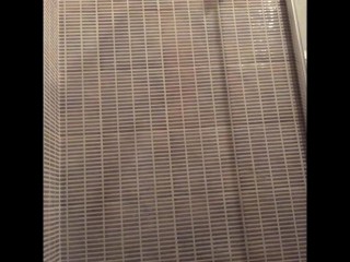 I go into the shower, take a piss and finally masturbate and cum with an explosion of cum