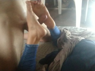 MILENICA NEW GIRL new footjob cumshot perfect soles solejob latin arg milf