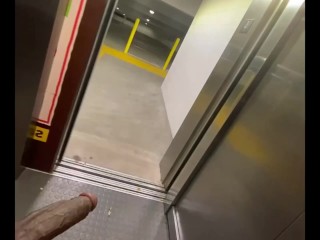 Got Stuck On A  Elevator So I Started Stroking My BBC (Almost caught)