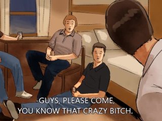 FIVE GUYS cuckold video comics