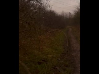 Long walk naked barefoot