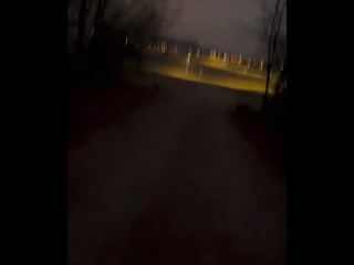 Long walk naked barefoot