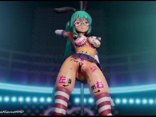 Squirt Dance - Kagura Suzu (Shimakaze cosplay) | Vtuber MMD R-18