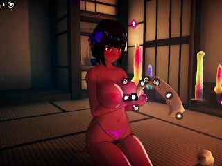 Kadobu chinpo flower pt2 AI controlled tripple penetration cumdripping