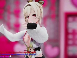 Kazama Iroha Hentai Undress Dance Lap Tap Love MMD 3D HoloLive Samurai Girl DARK PURPLE EYES