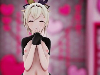 Kazama Iroha Hentai Undress Dance Lap Tap Love MMD 3D HoloLive Samurai Girl DARK PURPLE EYES