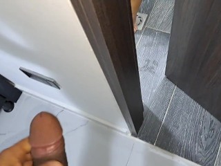 I record my stepmother while she masturbates in the bathroom. Part 2. Suck my dick. POV