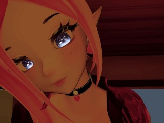ASMR VRChat RP - Cutting your hair while squeezing your cummies :3 - POV - F4M - LEWD